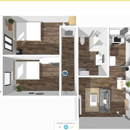 # Le 3 # Joli Appartement T3 Mulhouse Centre, Neuf, Calme Et Tout Equipe Exterior foto