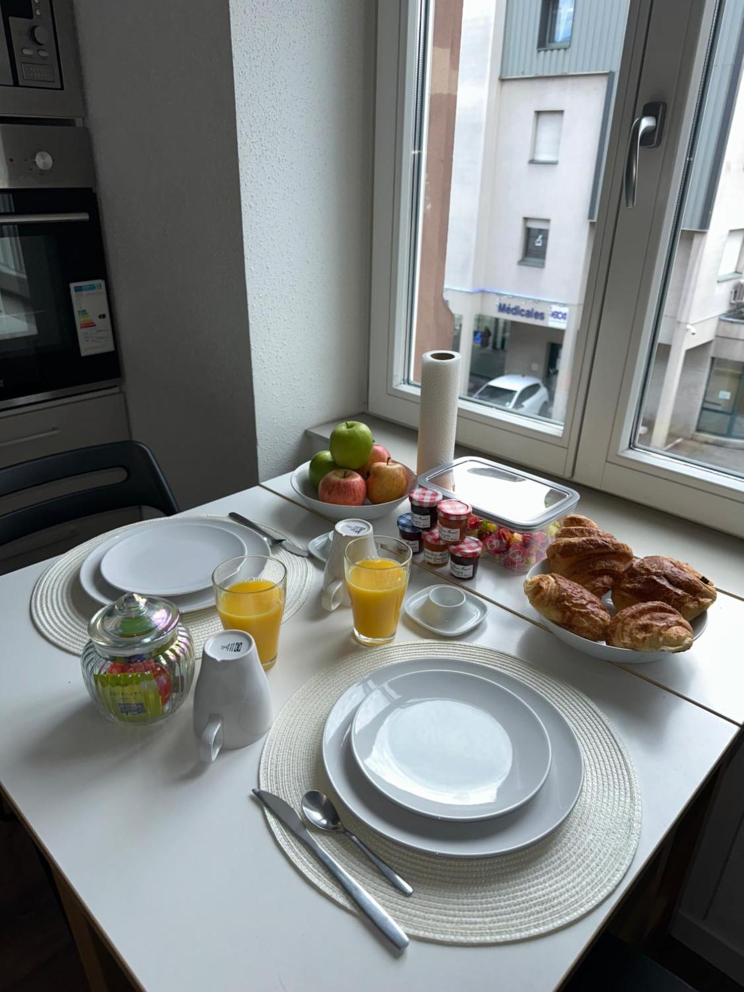 # Le 3 # Joli Appartement T3 Mulhouse Centre, Neuf, Calme Et Tout Equipe Exterior foto