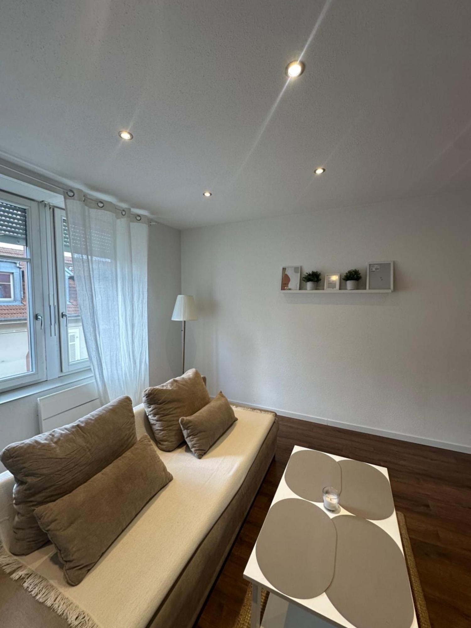 # Le 3 # Joli Appartement T3 Mulhouse Centre, Neuf, Calme Et Tout Equipe Exterior foto